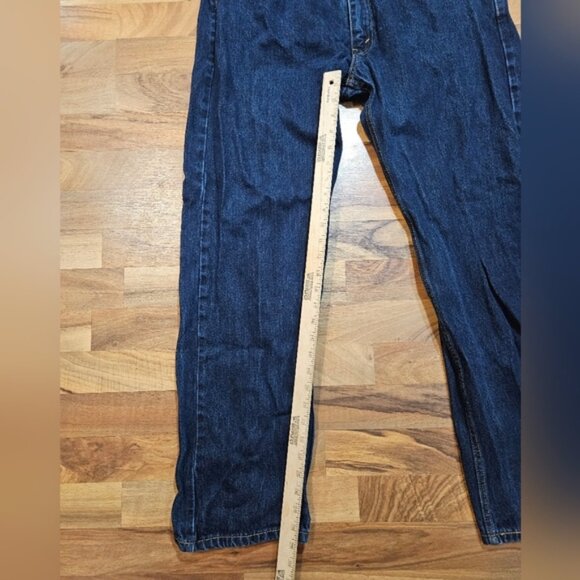 Levi's 505 Regular Fit Jeans Men's 40x32 Dark Wash Straight Leg Denim USA - Picture 11 of 11